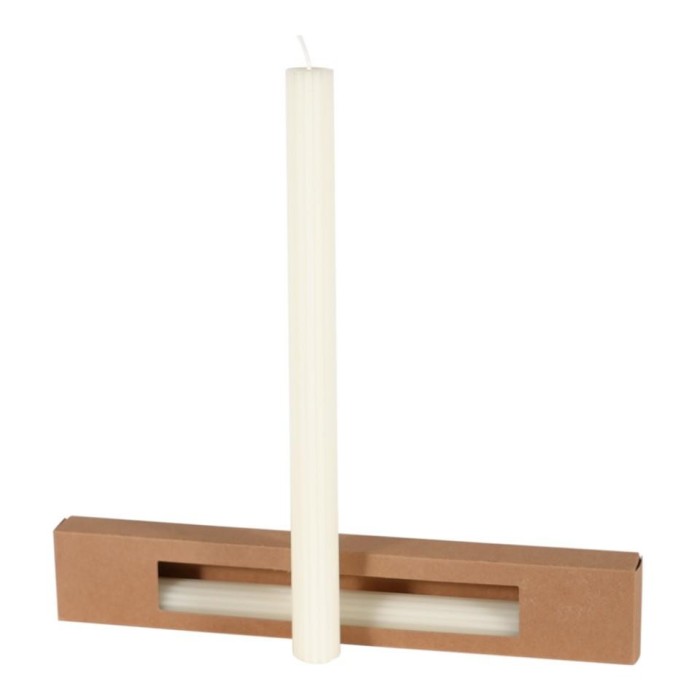 CANDELA RIGATA H.260XD.20 MM. CREMA